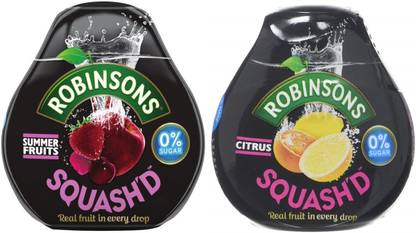 Robinsons Squash'd Summer Fruit, 66 ml & Squash'd Citrus, 66 ml (Combo Pack)