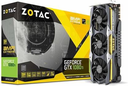 ZOTAC GeForce GTX 1080 Ti AMP Extreme GDDR5X 11 GB NVIDIA Chipset 352 bit 1759 MHz Graphics Card