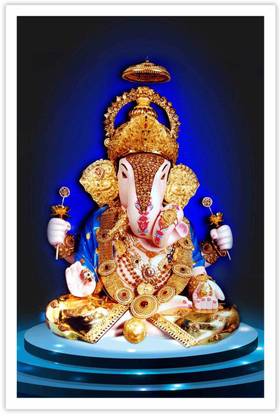 Dagdusheth Ganapati Paper Poster Paper Print