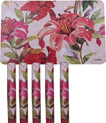 KUBER INDUSTRIES Rectangular Pack of 6 Table Placemat