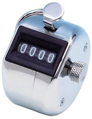 VOLTegIC ® Hand Held 4 Digit Manual Mechanical Click Counter Analog Tally Counter