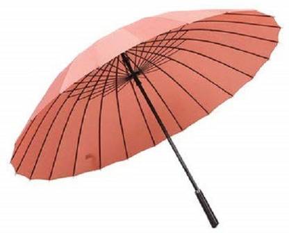 ORENAME Umbrella 24 Ribs Umbrella Auto Open Windproof Umbrella (Pink) Umbrella