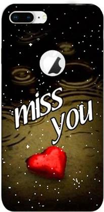 METOO Back Cover for Apple Iphon 7 Plus/Apple Iphon 7 Plus, Miss You ,Miss U Design Printed Back Cover Print : 125