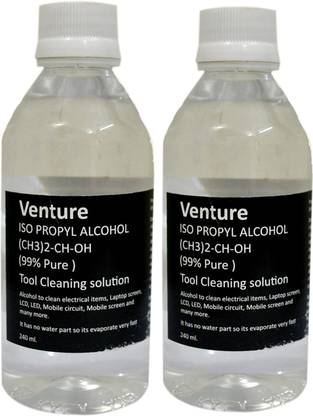Venture 99% Pure Iso Propyle Alcohol (CH3)2-CH-OH Tool cleaning solution for Computers