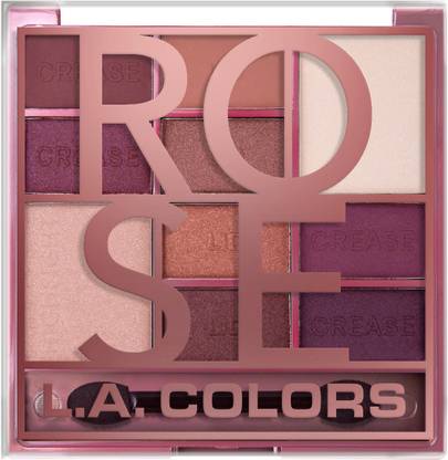 L.A. COLORS Color Block 10 Color Eyeshadow Palette - Rose 16 g