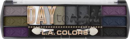 L.A. COLORS Day to Night 12 Color Eyeshadow - Nightfall 8 g