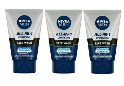 NIVEA All-In-1 Charcoal face Wash New Model Face Wash