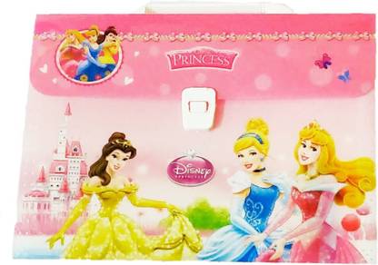 Priceless Deals PU Princess Print Briefcase Folder