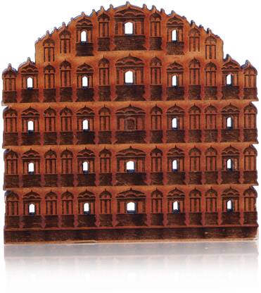 toshakhana 841 Fridge Magnet MDF Laser Cutout Hawa Mahal Jaipur Rajasthan Fridge Magnet Pack of 1