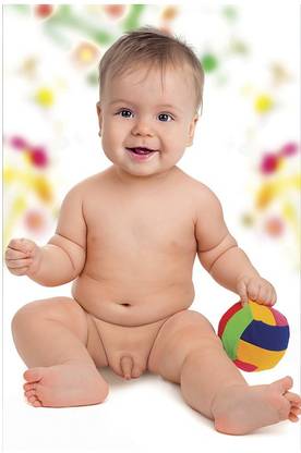 Textured Cute Baby Poster for Pregnant Women & Expecting Mothers Smiling Baby Posters New Born Baby poster Paper Print