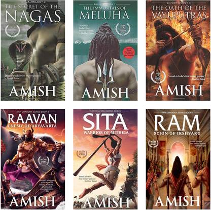 Ram Chandra Series And Shiva Trilogy By Amish (Combo Of 6 Books)