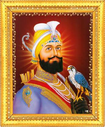 BCOMFORT Guru Gobind Singh zari work Religious Frame