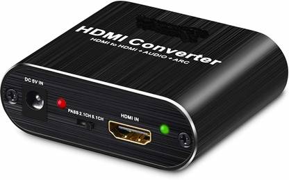 microware Audio Extractor Splitter ARC HDMI Audio Extractor Media Streaming Device