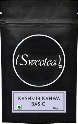 Sweetea Kashmir Kahwa Basic Almond, Spices, Cardamom, Cinnamon, Cloves Green Tea Pouch