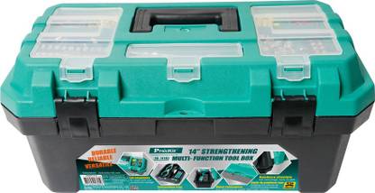 Proskit SB-1718 Strengthening Multi-FunctionTool Box With Removable Tote Tray| Tool Box with Tray