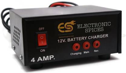 Electronic Spices 12V 4A BATTERY CHARGER FOR BIKE BATTERY/CAR BATTERY BATTERY CHARGER