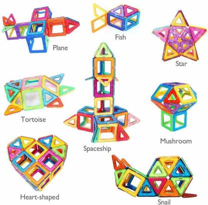 Stylo 3D Brain Training Mag-Magic Magnetic Construction Stacking Building Block Learning & Creativity Puzzle Set