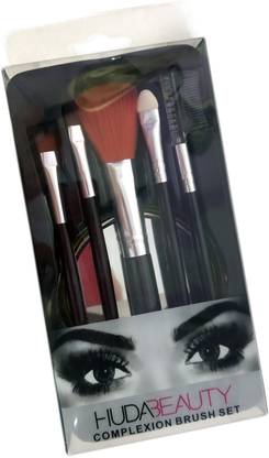 Huda Beauty Complexion Brush Set With round handy mirror
