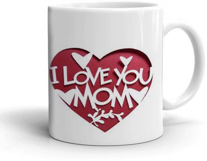 Khakee I Love You Mom Theme (jan-3858P) Ceramic Coffee Mug