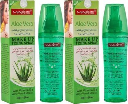 M.A.R.S longlasting Aloe Vera Make up fixer/setting Spray set of 2 Primer  - 320 ml