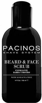 PACINOS Shave System Aloe & Tea Tree Beard & Face Scrub 4 oz Scrub