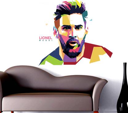 fuzzy 65 cm Lionel messl Self Adhesive Sticker