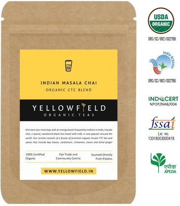 Yellowfield Indian Masala Chai Spices Masala Tea Pouch