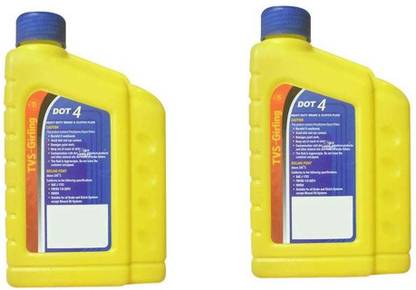 TVS DOT 4 BRAKE OIL 250 ML (2 PC SET ) BRAKE OIL DOT 4 250 ML Brake Oil