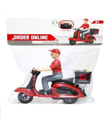 FLICK IN Friction Powered Scooter with Light and Sound Effects