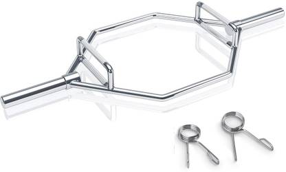 KOBO OR-15 Trap Bar 56 Inches Commercial Hex Bar for Squats, Deadlifts Multi-training Bar