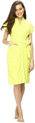 Dermeida Lime Green - 206 Free Size Bath Robe