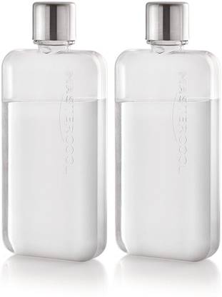 Mastercool Slim Water Bottle,350ml,Set of 2,White 350 ml Bottle