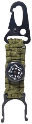 प्रोटो india.net Paracord Water Bottle Holder Compass Hook Clip for Travelling Hiking लॉकिंग की-चेन