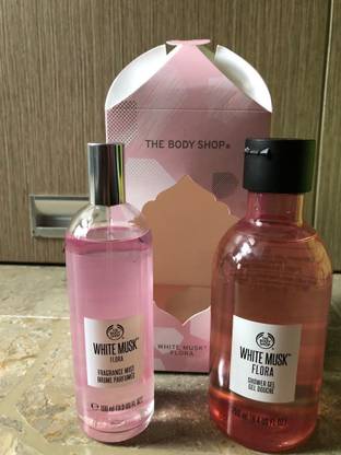 THE BODY SHOP White musk flora -combo - shower gel and body mist
