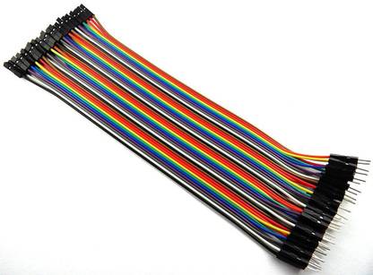 Fedus Female to Male Breadboard Dupont Jumper Wires 40 pc Interconnect Electronic Hobby Kit