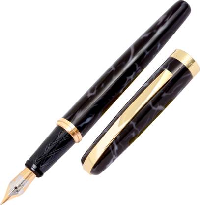 SCRIZ "Crown Collection" Marble Finish Body With German Iridium Fountain Nib Fountain Pen