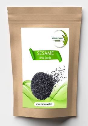 Naturewell Organics Sesame Seeds (Black) for Calcium , Vitamin A , Vitamin C , Vitamin E , Protein , Iron , Folic acid and Dietary Fibre (RAW ) Seed
