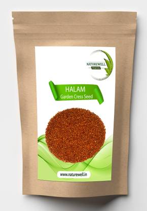 Naturewell Garden Cress (Halim Seeds) for Calcium | Iron | Vitamin A | Vitamin C | Vitamin E | Protein | Folic acid and Dietary Fibre (RAW ) (ALIV - ASALIYA SEEDS) Seed
