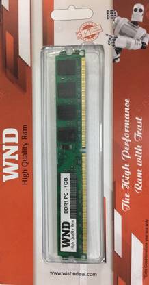 wnd ddr1 DDR 1 GB (Single Channel) PC (ddr1one)