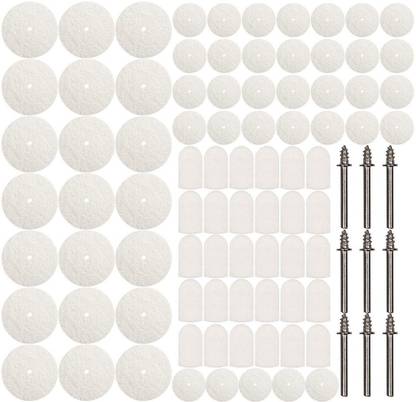 DIY Crafts 45 Pcs Felt Polishing Pad and Polishing Wheel Rotary Tool