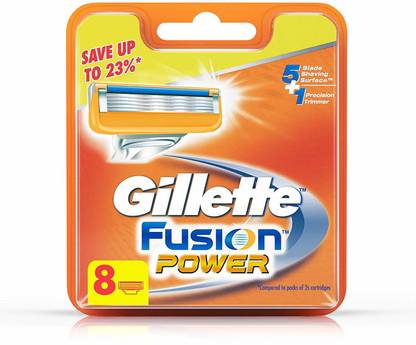 Gillette Fusion Power Shaving Razor-8 cartridges