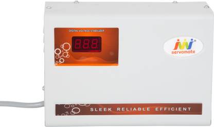 Servomate 4KVA (110v-280v) Automatic Voltage Stabilizer for 1.5 ton ac, (100% Copper), Wall Mount Model, Color Ivory & Orange