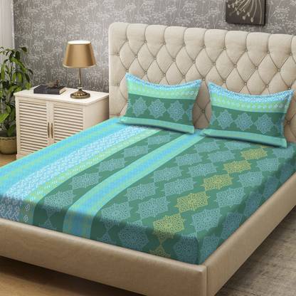 Bombay Dyeing 100 TC Cotton Double Printed Flat Bedsheet
