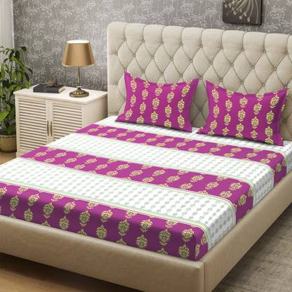 Bombay Dyeing 100 TC Cotton Double Printed Flat Bedsheet