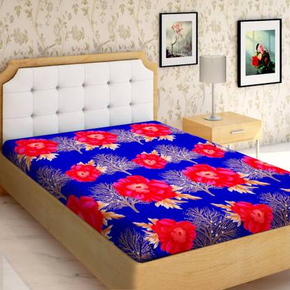 IWS Microfiber Single Flat 144 TC Floral Bedsheet