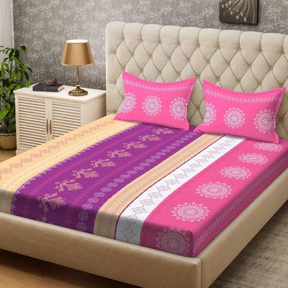 Bombay Dyeing 100 TC Cotton Double Printed Flat Bedsheet