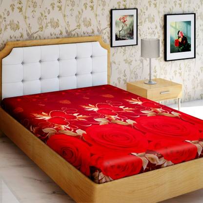 IWS Microfiber Single Flat 144 TC 3D Printed Bedsheet