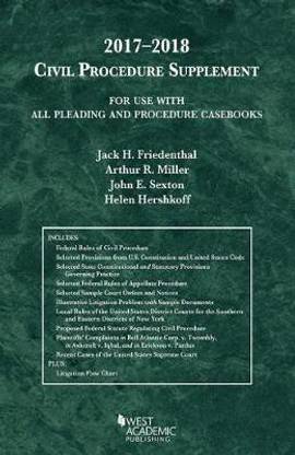 Civil Procedure Supplement, for Use with All Pleading and Procedure Casebooks