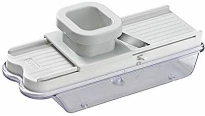 Beauty Collection Dry Fruit and Vegetable Cutter Slicer with Holder & Container Vegetable & Fruit Grater & Slicer
