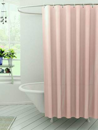 CASA FURNISHING 213.01 cm (7 ft) PVC Shower Curtain Single Curtain